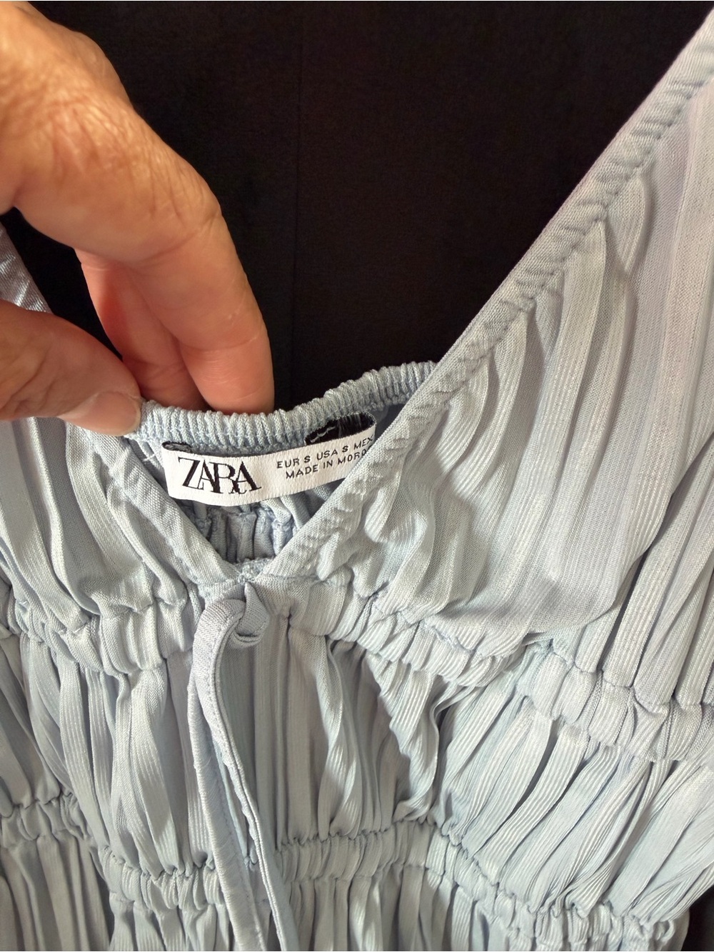 Forever 21 Light Blue Pleated Camisole